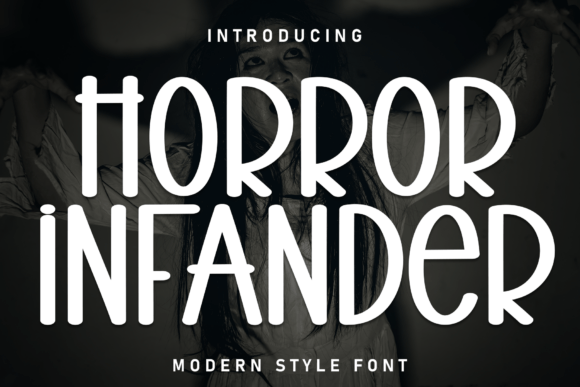 Horror Infander: Bold Spooky Display Font