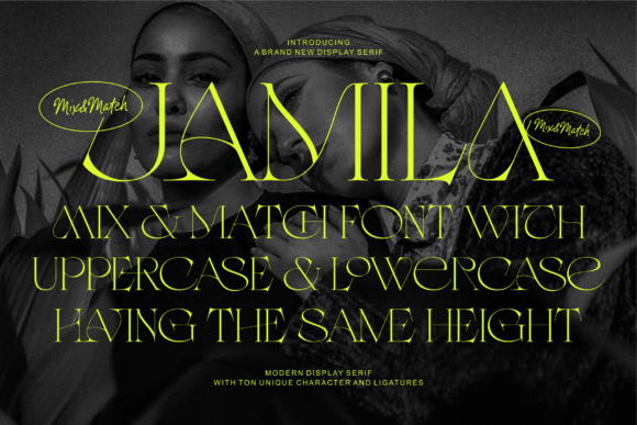 Introducing Jamila: The Stylish Serif Display Font for Modern Design