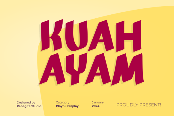 Kuah Ayam Font: Bold Indonesian Style