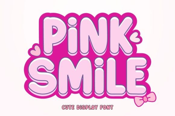 Pink Smile: A Bold, Whimsical Display Font