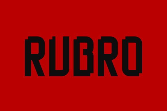 Rubro: Commanding Display Typography for Bold Brands
